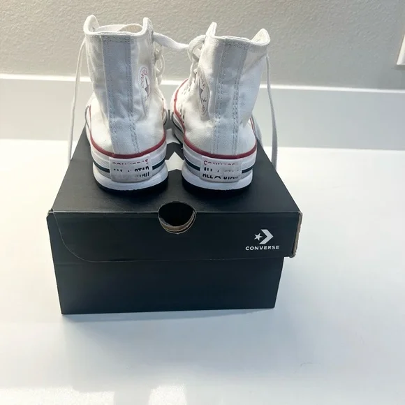 Converse White High-Top Platform Sneakers Size 13 - Picture 3 of 8
